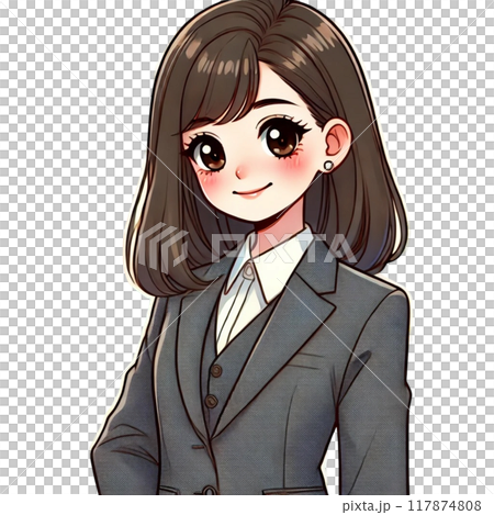 リクルートスーツを着たフレッシュな新入社員(女性) 117874808