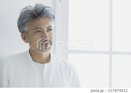 グレイヘアの男性 グレイヘアの男性 117874812
