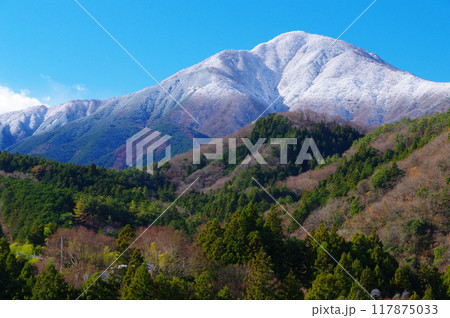 青根集落から望む冬の丹沢・大室山 117875033