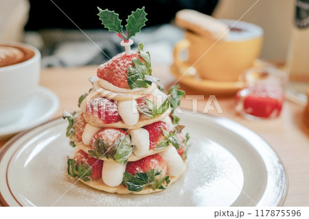 クリスマスパンケーキ 117875596