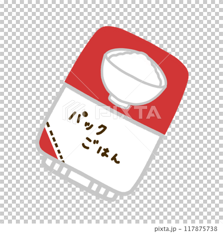 Packed rice illustration 117875738