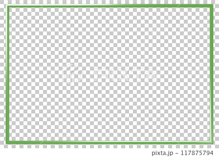 3D素材_金属のフレーム_緑 117875794