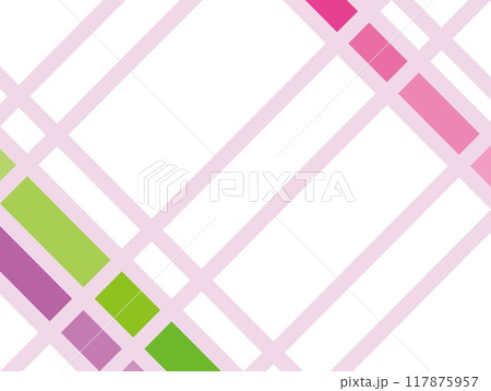 幾何学模様 白背景 パステルカラー 幾何学模様 白背景 パステルカラー 117875957