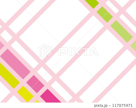 幾何学模様　白背景　パステルカラー 117875971