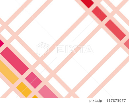 幾何学模様　白背景　パステルカラー 117875977