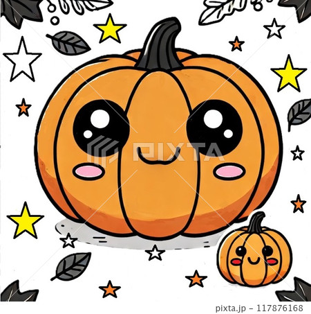 【Halloween】ハロウィンのかぼちゃ親子 ジャックオーランタン かわいいかぼちゃのイラスト 【Halloween】ハロウィンのかぼちゃ親子 ジャックオーランタン かわいいかぼちゃのイラスト 117876168