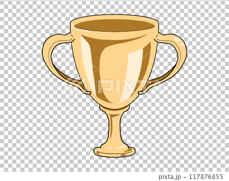 Gold trophy illustration 117876855