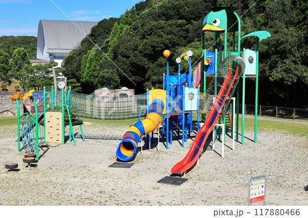 薩摩川内市総合運動公園　わんぱく広場のコンビネーション遊具 117880466