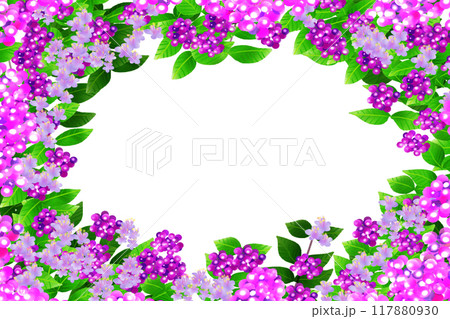 紫式部の花と実のカード2 紫式部の花と実のカード2 117880930