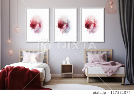 Child's Adventure Dream - Watercolor Illustration 117881074