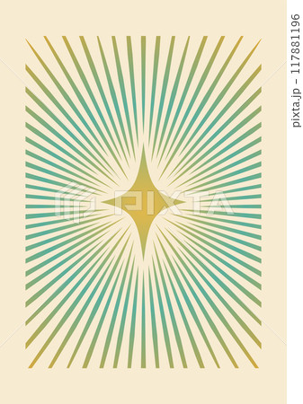 Vertical illustrations with colorful star rays poster. Minimalist aesthetic orange stars simple poster. Vertical illustrations with colorful star rays poster. Minimalist aesthetic orange stars simple poster. 117881196