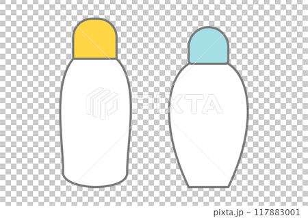 シンプルでかわいいボトルのイラスト シンプルでかわいいボトルのイラスト 117883001