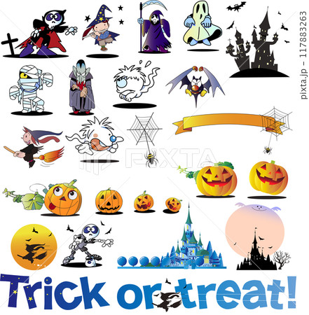 ハロウィーンの クリップ アート 117883263
