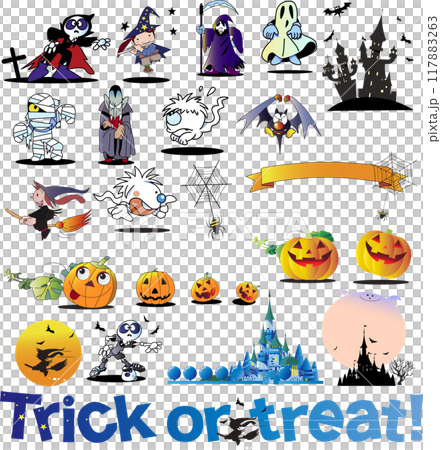 ハロウィーンの クリップ アート 117883263