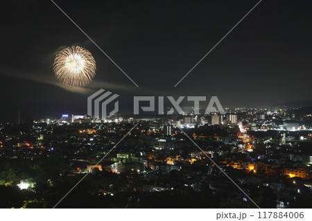 茨城県日立市　かみね公園　からの花火 117884006