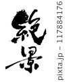 「絶景」～デザイン書道で描く美文字素材～ 117884176