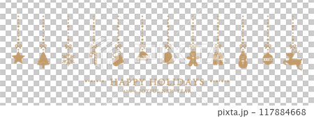 簡單可愛的聖誕飾品裝飾背景插畫集 簡單可愛的聖誕飾品裝飾背景插畫集 117884668