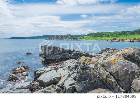 「青森県」葦毛崎、中須賀海岸・種差海岸　夏 117884699