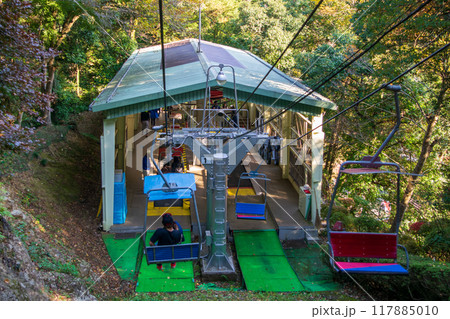高尾山　エコーリフト　山上駅から下り　山麓駅 117885010