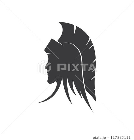 Silhouette of athena logo vector design Silhouette of athena logo vector design 117885111