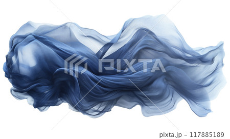 背景素材　布のような素材　アーティスティックなオブジェ 117885189