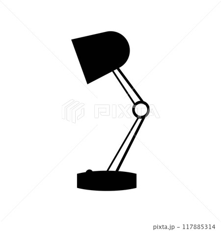 Desk lamp icon vector flat design 117885314