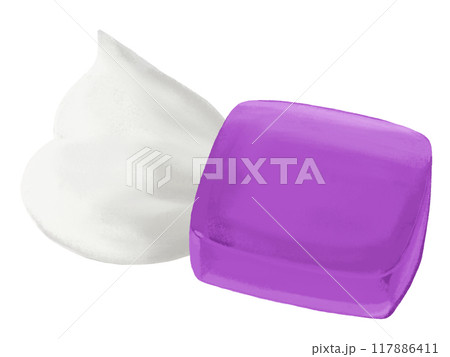 せっけん（パープル）泡付き 117886411