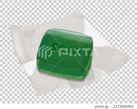 帶包裝紙的肥皂（綠色） 117886464