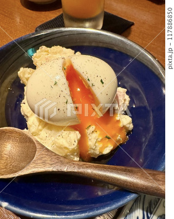 創作ポテトサラダのアレンジはいぶりがっこ 117886850