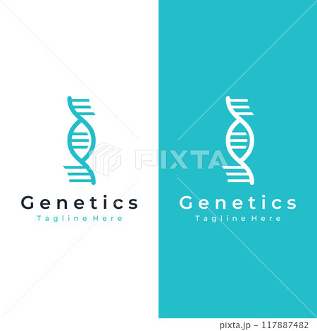 Logo design template DNA elements. Bio tech, DNA people, bio DNA, DNA spirals. Logos can be for science, pharmacy and medical. Logo design template DNA elements. Bio tech, DNA people, bio DNA, DNA spirals. Logos can be for science, pharmacy and medical. 117887482