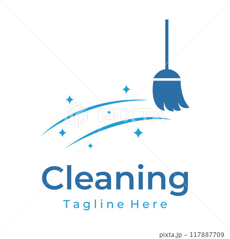 Cleaning Logo template design.Cleaning protection,house cleaner with washing spray and cleaning tools. Cleaning Logo template design.Cleaning protection,house cleaner with washing spray and cleaning tools. 117887709