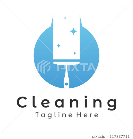 Cleaning Logo template design.Cleaning protection,house cleaner with washing spray and cleaning tools. Cleaning Logo template design.Cleaning protection,house cleaner with washing spray and cleaning tools. 117887711