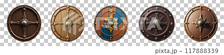 Set of warrior shields 117888339