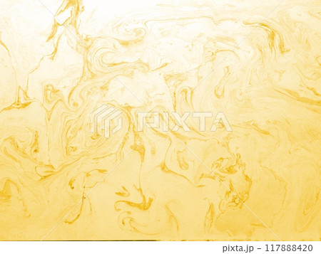 金混じりベージュの大理石の背景　墨流し 117888420