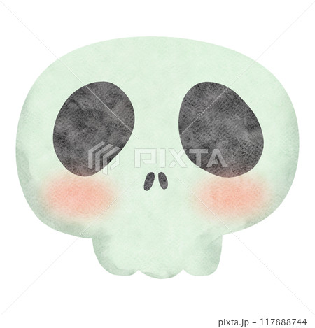 Halloween Skull Watercolor-2 Halloween Skull Watercolor-2 117888744
