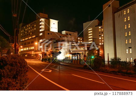 夜の登別温泉 北海道 夜の登別温泉 北海道 117888973
