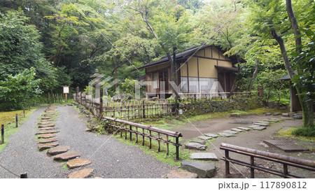 新緑に包まれた横浜市景勝地の三渓園・三渓園 新緑に包まれた横浜市景勝地の三渓園・三渓園 117890812