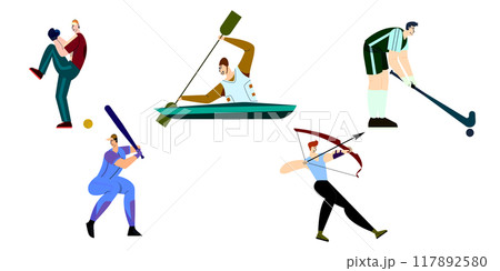 Athletic Grace: A Collage of Various Sports Activities 117892580