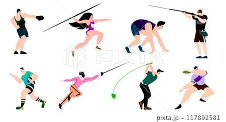 Athletic Grace: A Collage of Various Sports Activities 117892581