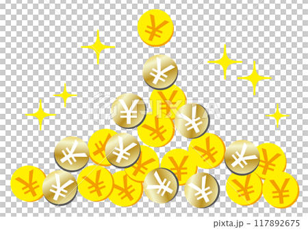 金錢（日圓）快速累積的插圖 117892675