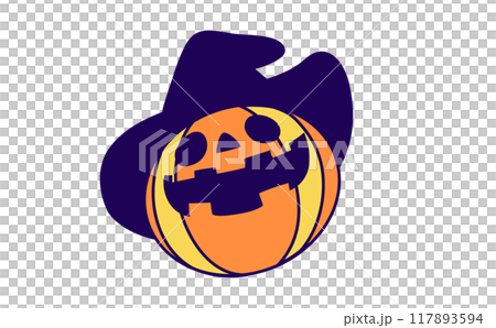 Halloween ghost (Jack-o'-lantern) 117893594