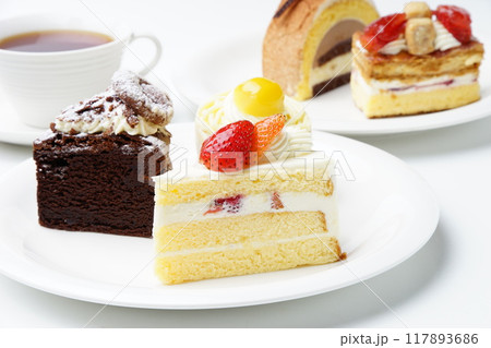 ショートケーキイチゴ モンブラン ショートケーキイチゴ モンブラン 117893686