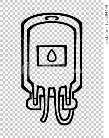 Illustration material of blood bags for infusion and transfusion Illustration material of blood bags for infusion and transfusion 117894444