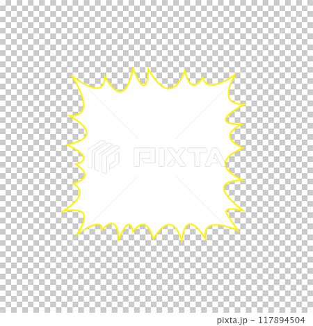 爆発型吹き出し 117894504