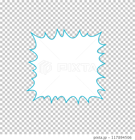 Explosion type speech bubble 117894506