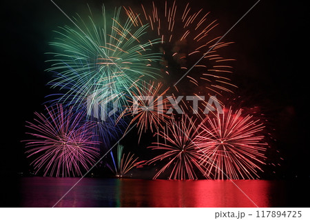 花火大会　日本海　香住　7月 117894725