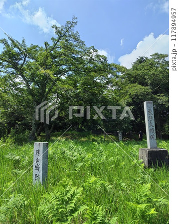 頂上、勝山城跡(山梨県都留市) 頂上、勝山城跡(山梨県都留市) 117894957