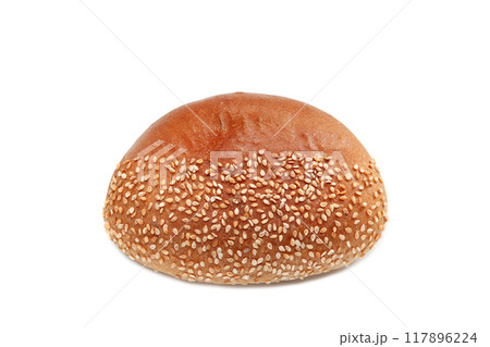 栗をイメージした菓子パン【白背景・切り抜き】 117896224