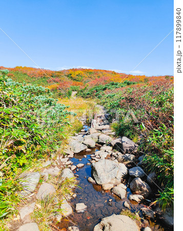 秋の焼石岳登山（銀明水避難小屋～姥石平） 117899840