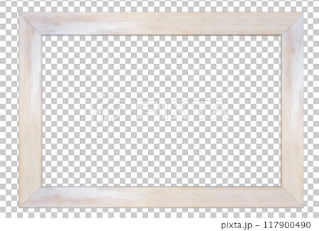 長方形の白く塗装されたアンティーク風の木製フォトフレーム 長方形の白く塗装されたアンティーク風の木製フォトフレーム 117900490